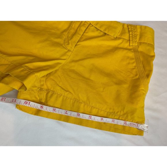 J. Crew Womens Chino Shorts City Fit Classic Twill 100% Cotton Yellow Size 0 - Picture 6 of 8